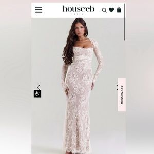 House of CB Artemis Dress in ivory